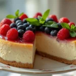 Philadelphia Torte ohne Backen mit Götterspeise sommerlich
