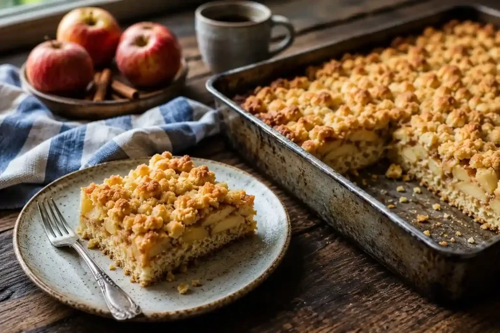 Apfelkuchen vom Blech: 5 Tricks für saftigen Rührteig